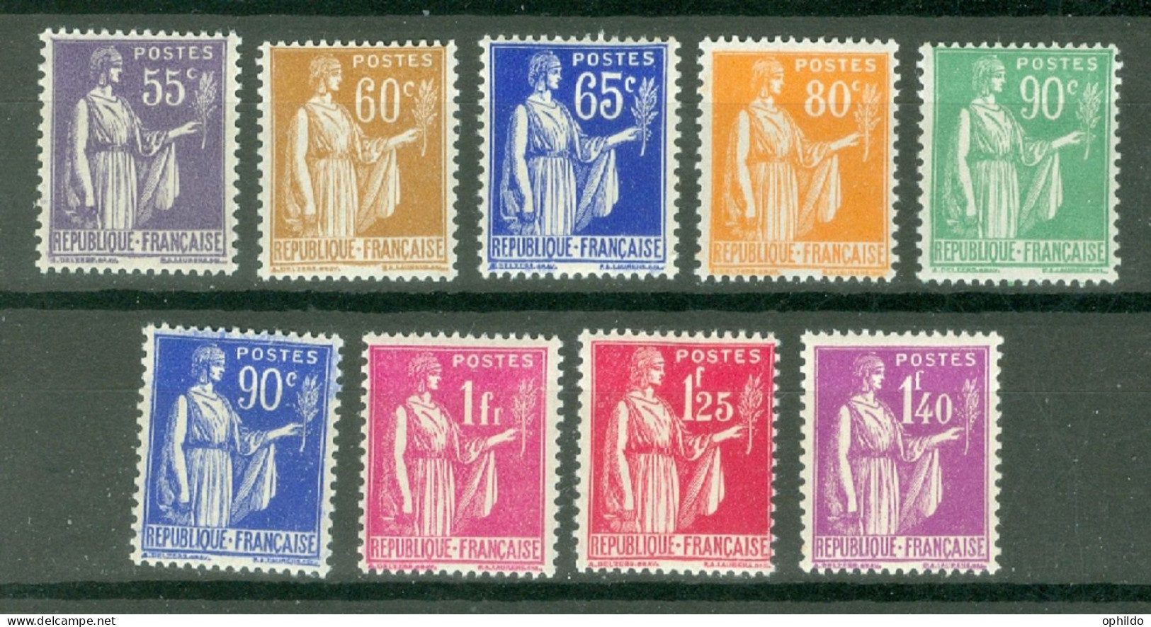 France Yv  363/371  * * TB  - Ungebraucht