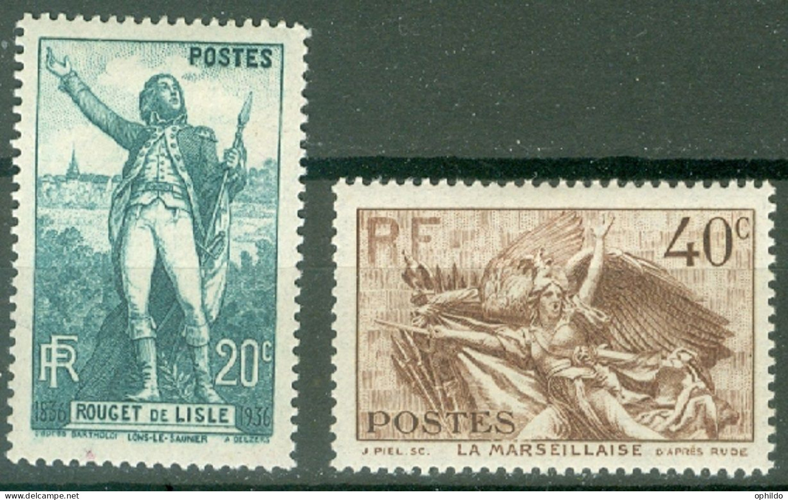 France Yv  314/315 * TB  - Unused Stamps