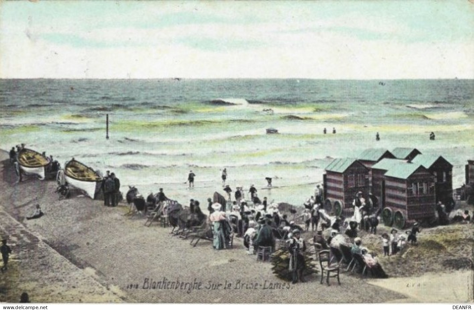 BLANKENBERGHE : Sur Le Brise-Lames. Très Belle Carte. - Blankenberge