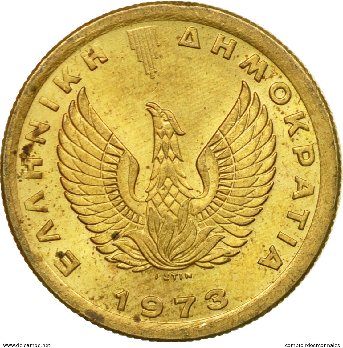 Monnaie, Grèce, 50 Lepta, 1973, TTB, Nickel-brass, KM:106 - Grèce