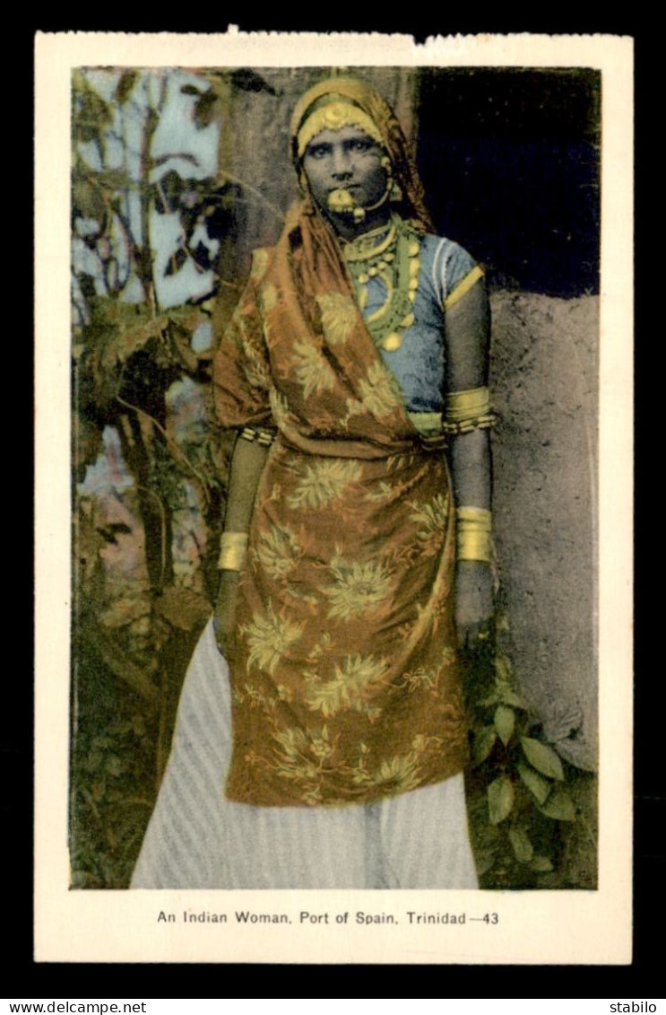 TRINIDAD ET TOBAGO - AN INDIAN WOMAN - Trinidad