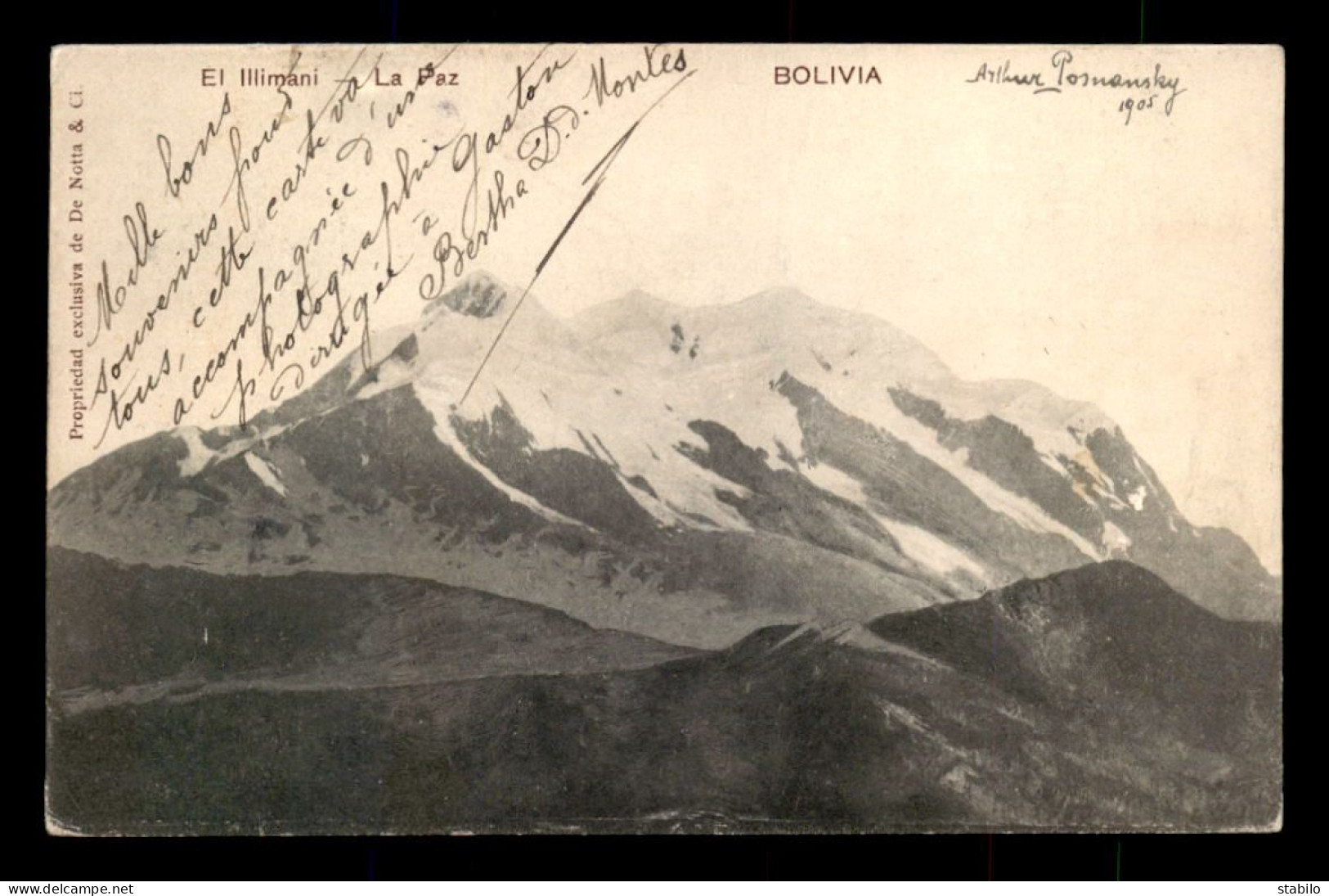 BOLIVIE - EL ILLIMANI - VOIR TIMBRES - Bolivie