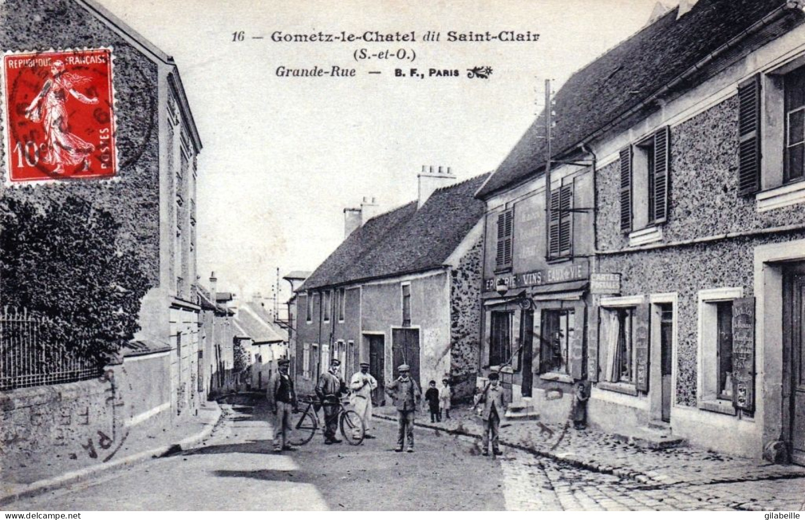  91 - Essonne - GOMETZ Le CHATEL Dit Saint Clair Par Orsay - Grande Rue - Epicerie - Marchand Cartes Postales - Other & Unclassified