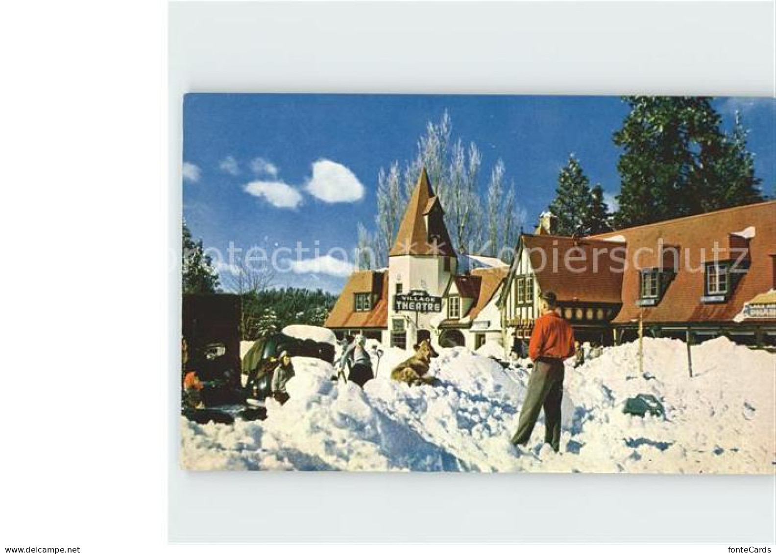 72133564 Lake_Arrowhead Here Some Dig Out At The Village After A Heavy Snow Stor - Other & Unclassified