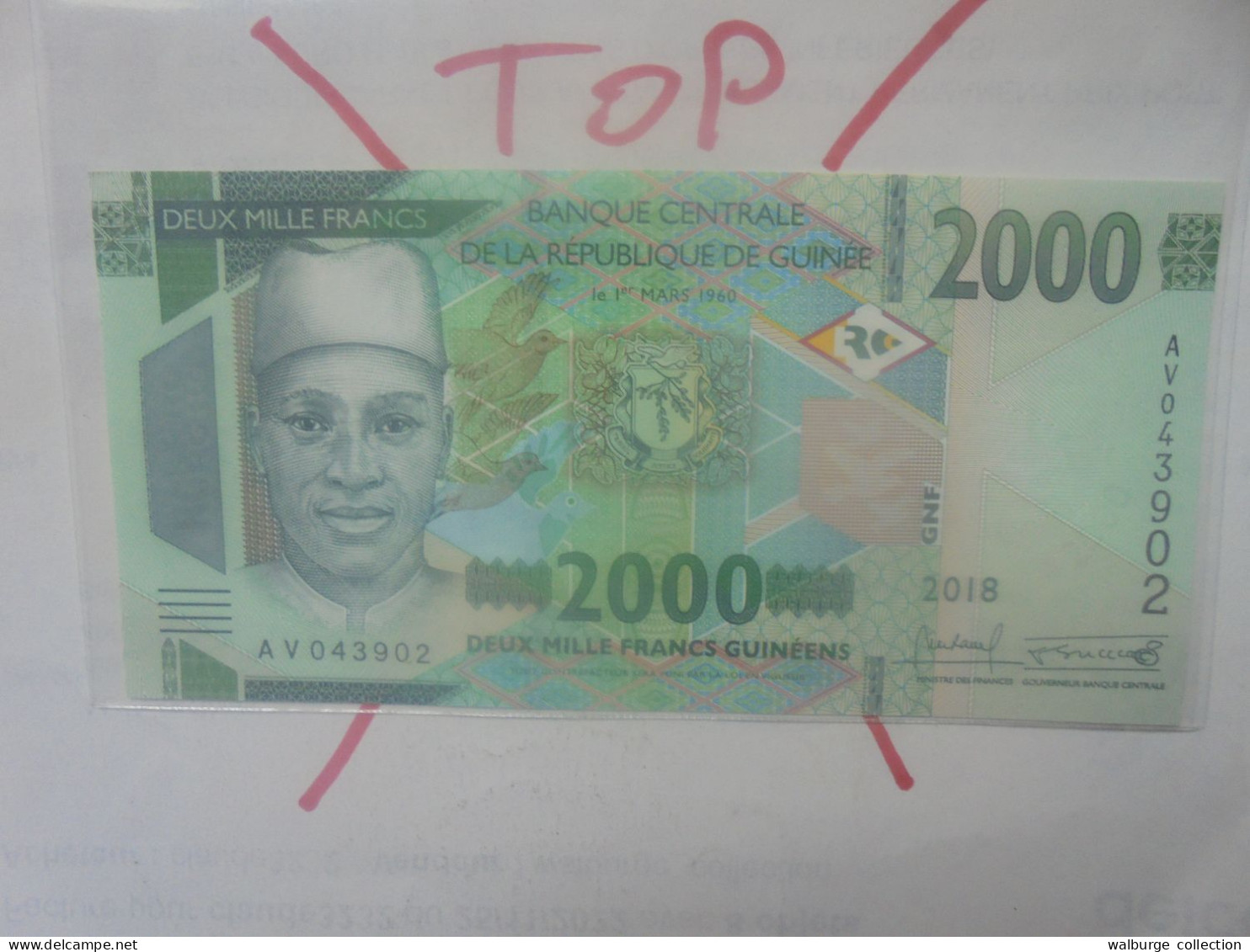 GUINEE 2000 FRANCS 2018 Neuf (B.33) - Guinee