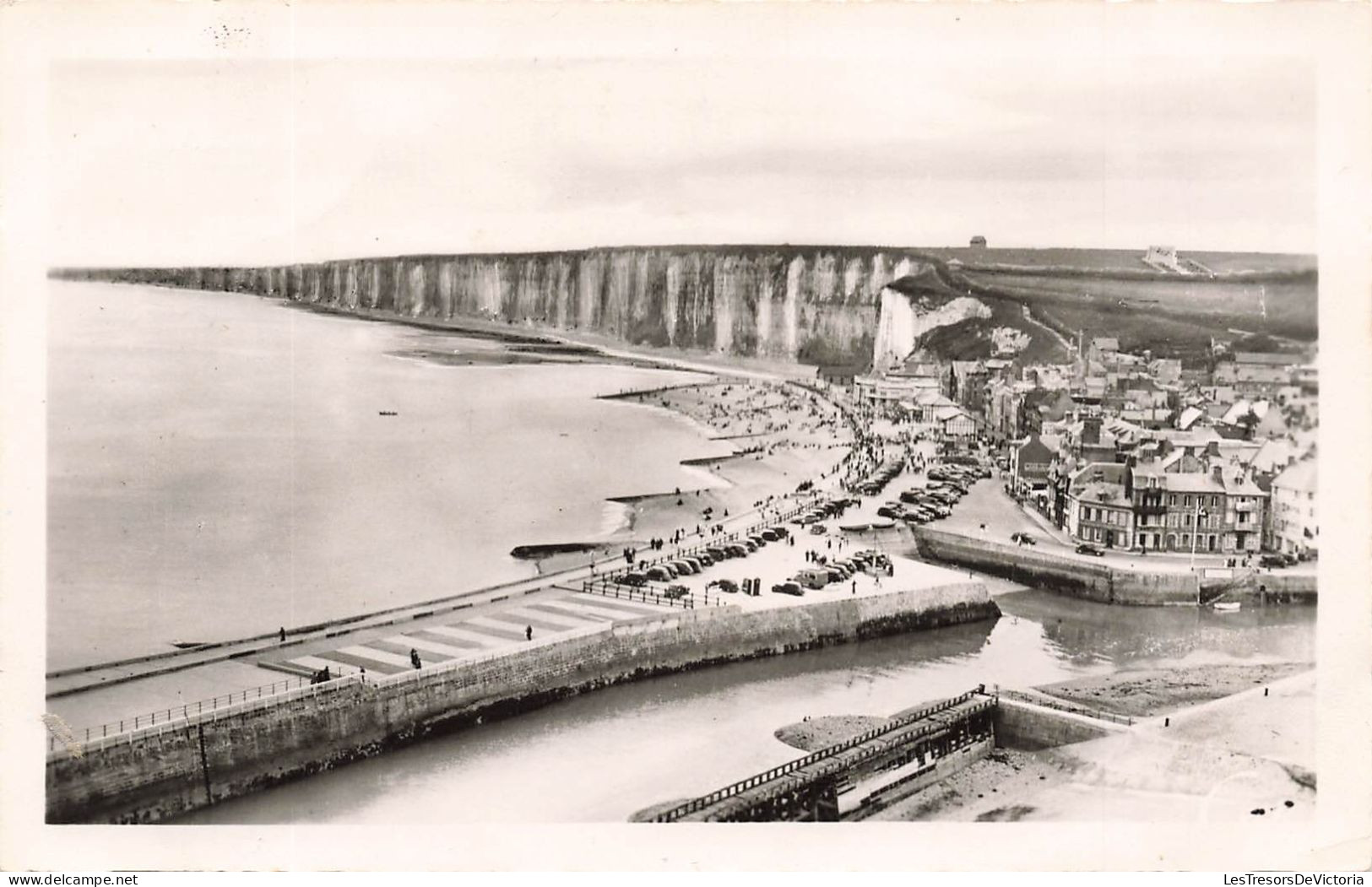 FRANCE - St Valery En Caux - Vue Générale De La Ville Et La Falaise D'amont - Carte Postale Ancienne - Saint Valery En Caux