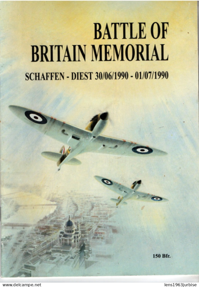 Battle Of  Britain Memorial Scaffen - Diest 30/ 06 /1990 - 01/07/1990 - Programs