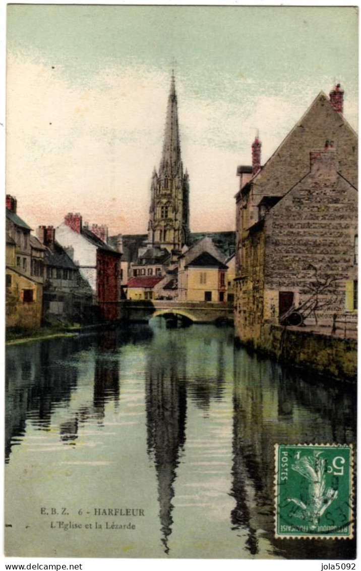 76 / HARFLEUR - L'Eglise Et La Lézarde - Harfleur