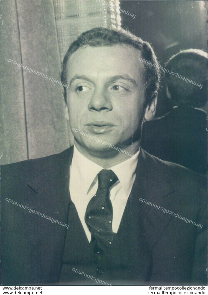 Fo803 Foto Originale Personaggi Famosi  Franz Lehar Con Johnny Dorelli - Other & Unclassified