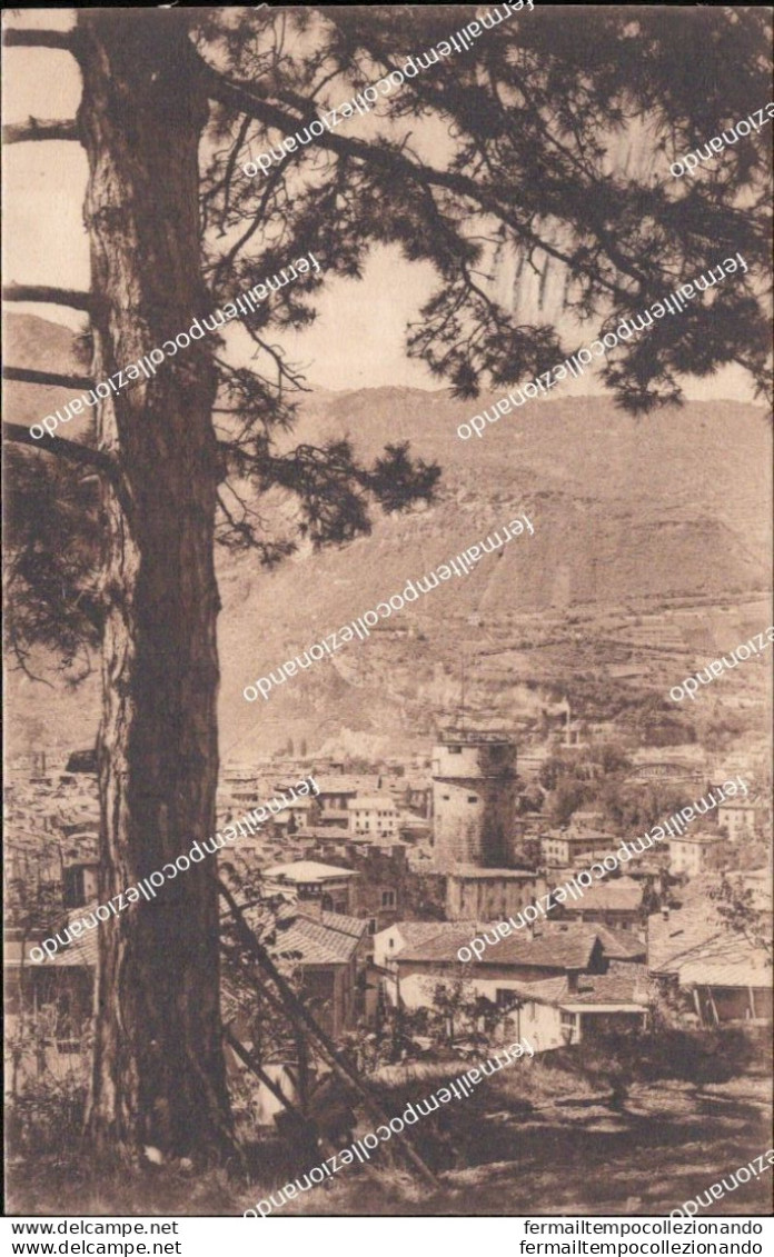 Be726 Cartolina Trento Citta' Panorama 1923 Trentino - Trento