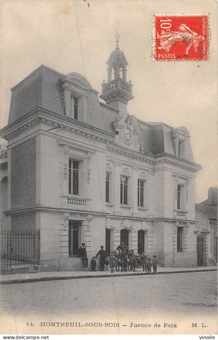 P-24-Mi-Is-1809 : MONTREUIL. JUSTICE DE PAIX. PALAIS DE JUSTICE - Montreuil