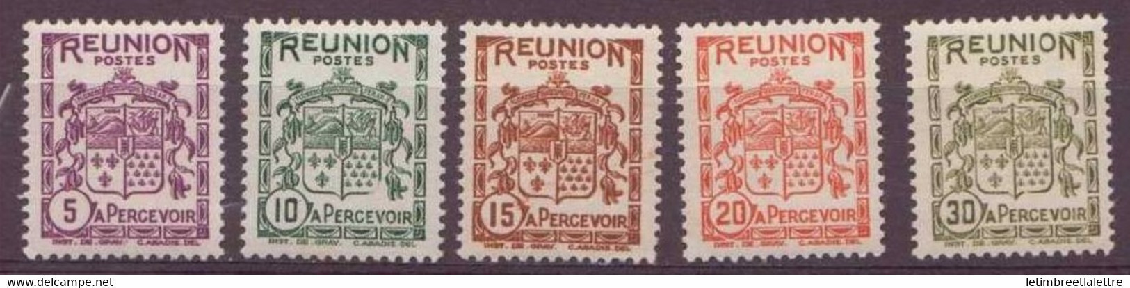 Réunion - Taxe - YT N° 16 à 20 **  - Neuf Sans Charnière - Timbres-taxe