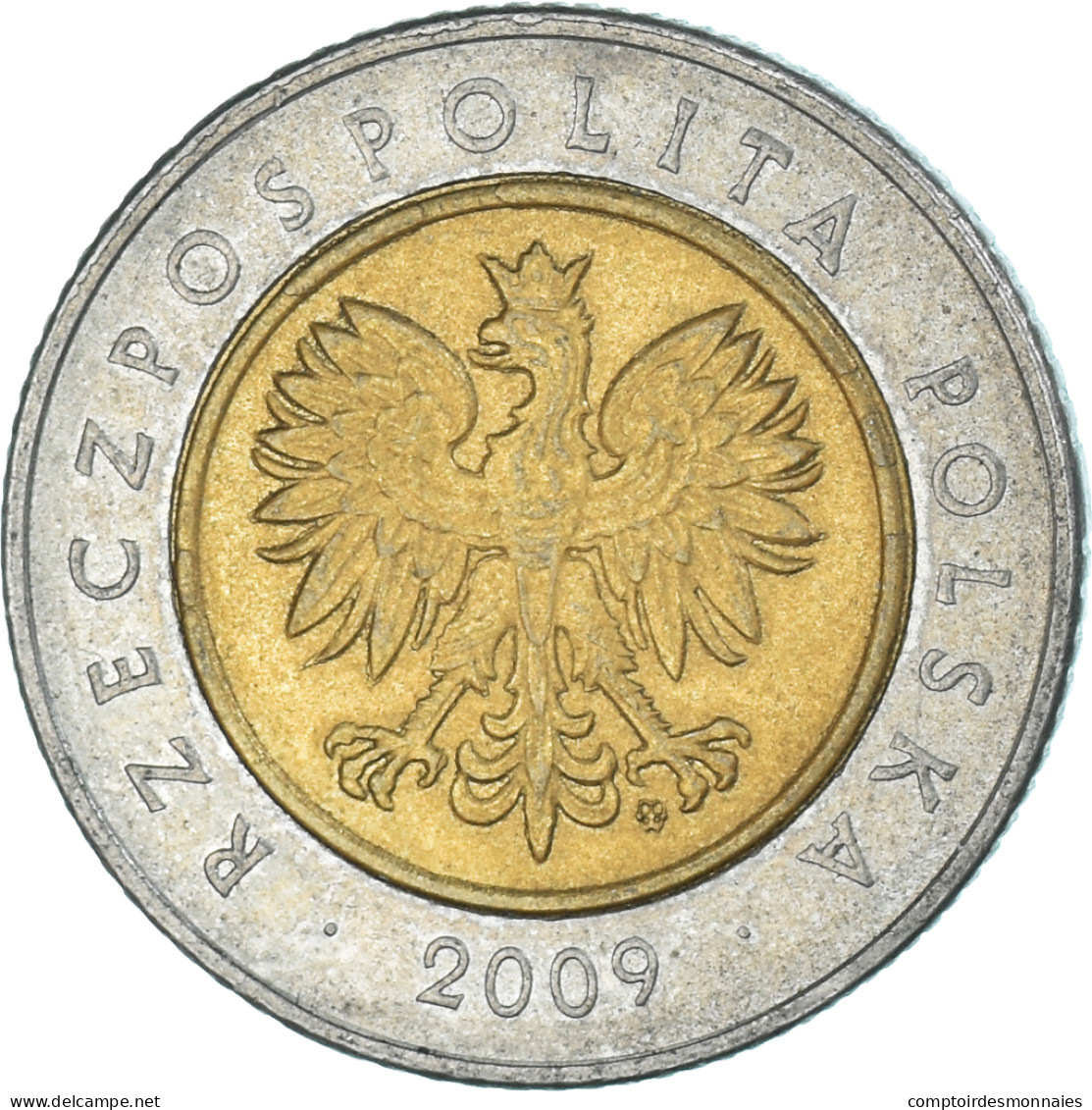 Monnaie, Pologne, 5 Zlotych, 2009 - Poland