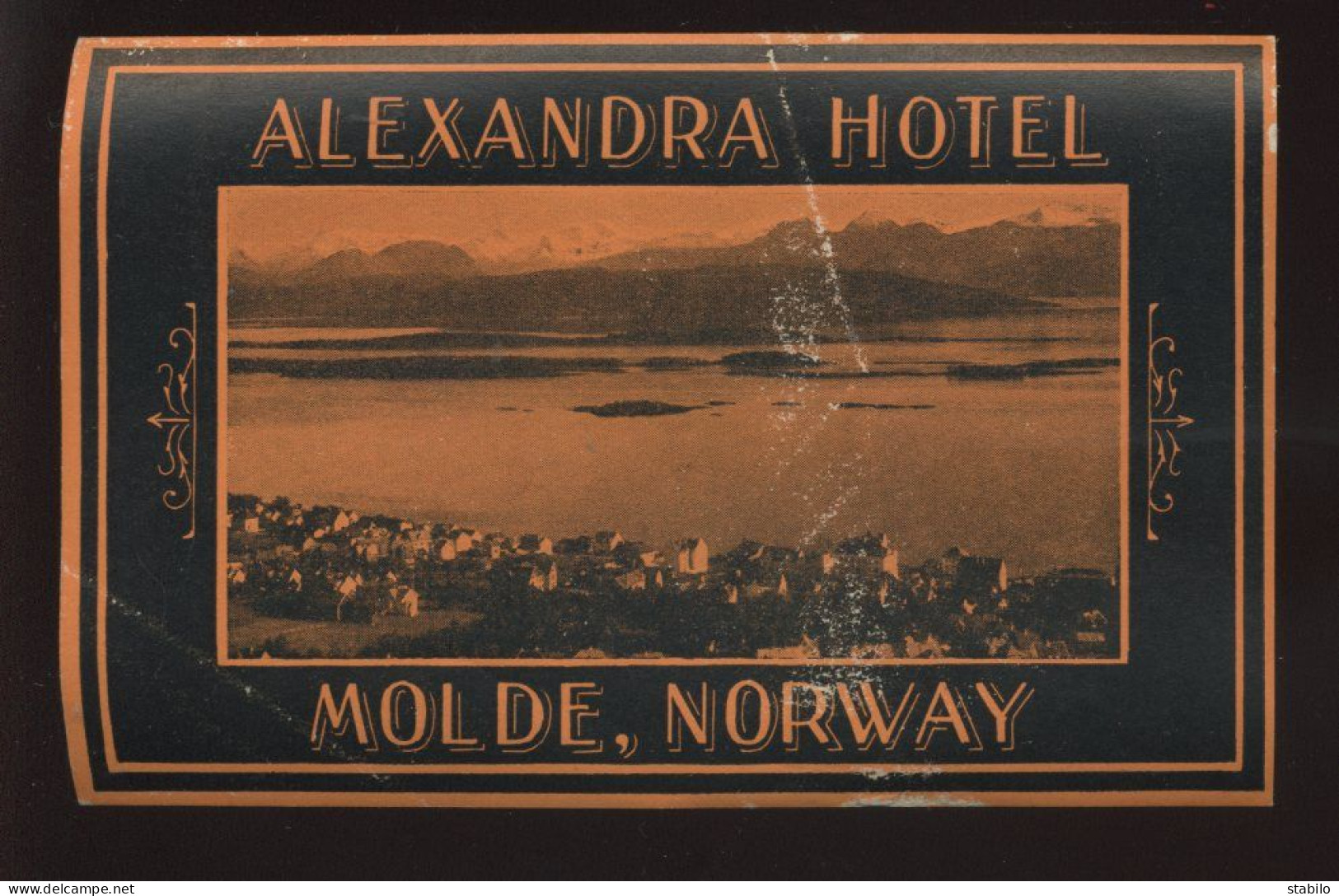 ETIQUETTE D'HOTEL - NORVEGE - MOLDE - ALEXANDRA HOTEL - Werbung