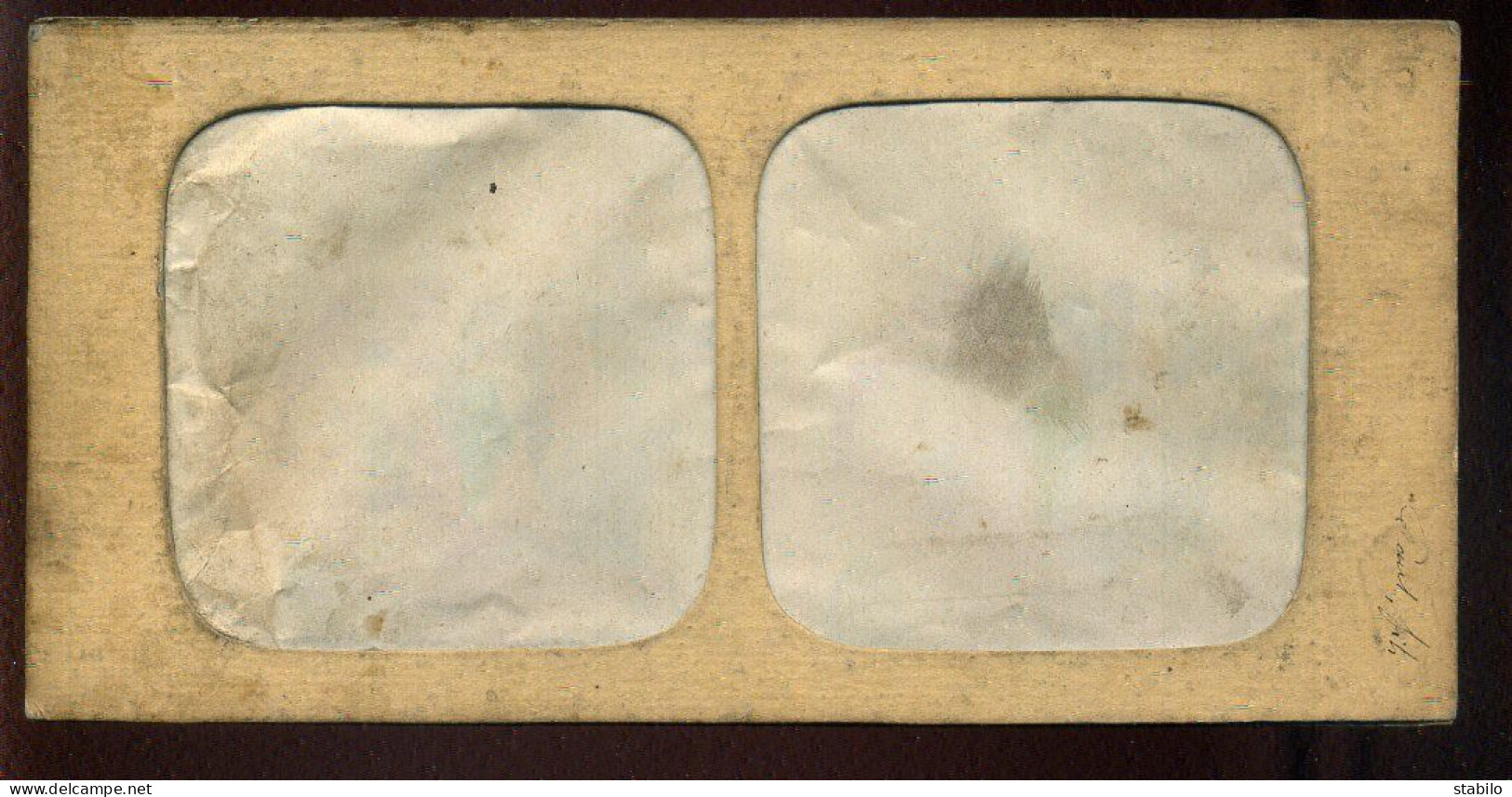 PHOTO STEREO CIRCA 1860 - TRANSPARENTE - SCENE THEATRALE EN COSTUMES - FORMAT 17.5 X 8.5 CM - Stereoscoop