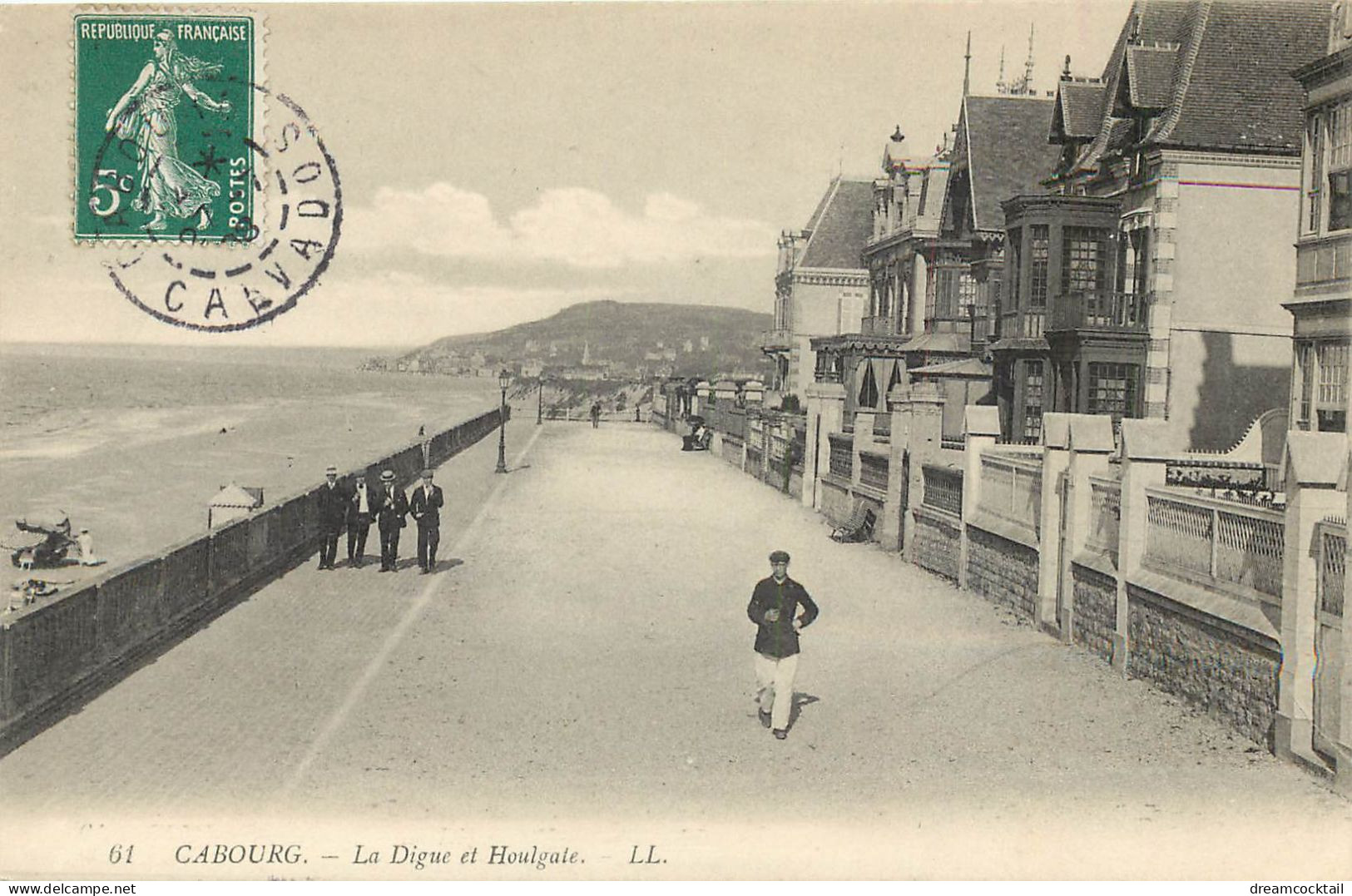 Top Promotion 2 Cpa 14 CABOURG. La Digue, Houlgate Et Multivues 1908 - Cabourg