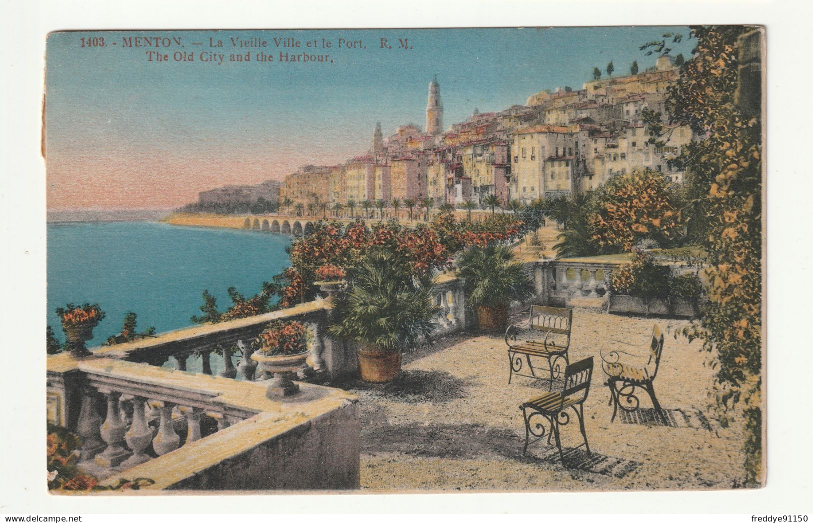 06 . Menton . La Vieille Ville Et Le Port . 1933 - Menton