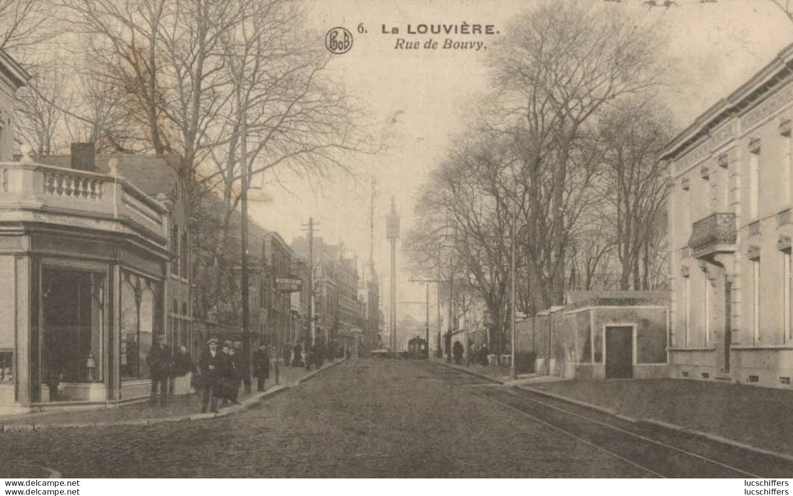 La Louvière - Rue De Bouvy - Animée  - 2 Scans - La Louvière