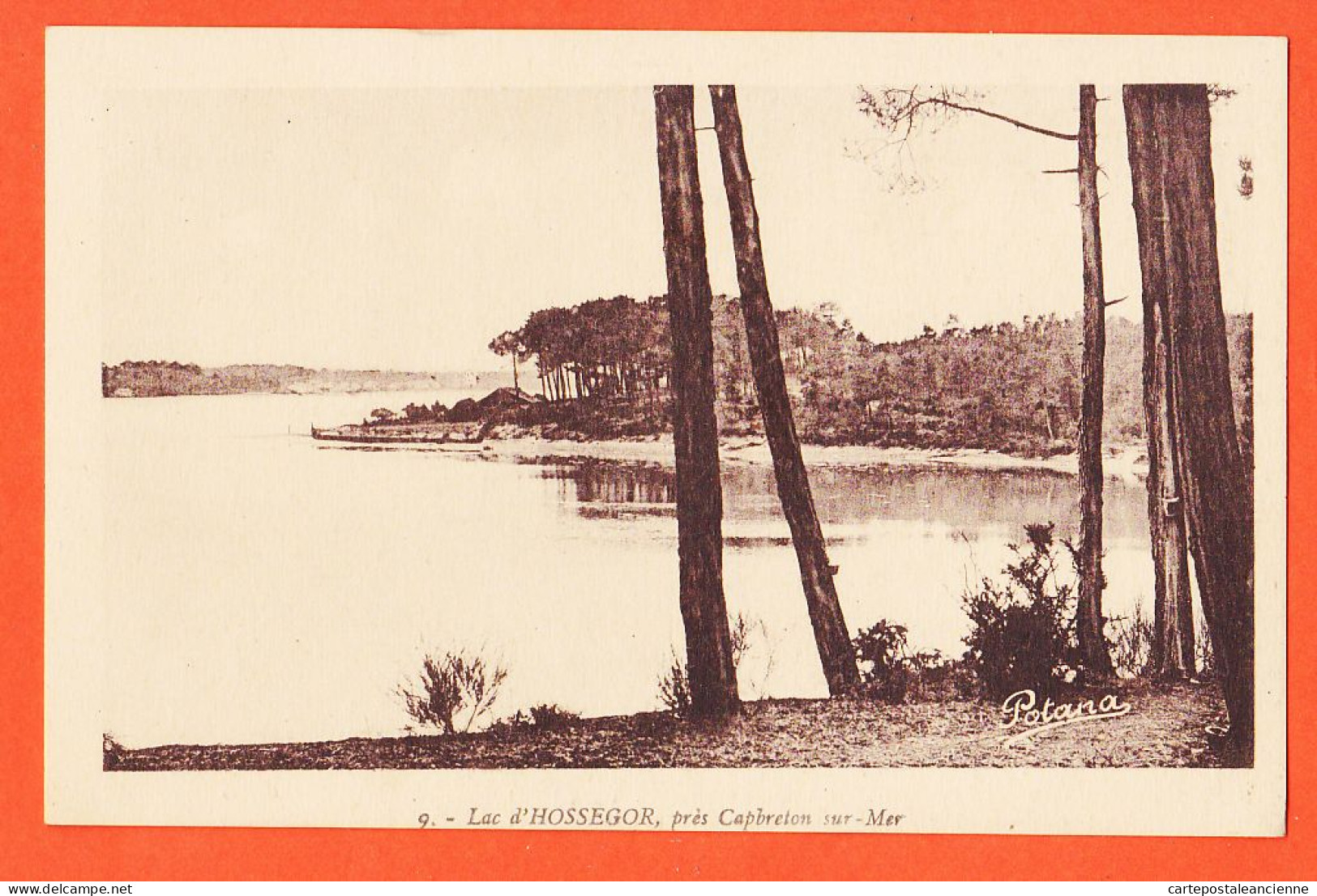 01380 / Lac D'HOSSEGOR 40-Landes Près CAPBRETON-sur-MER 1930s POTANA 9 - Hossegor