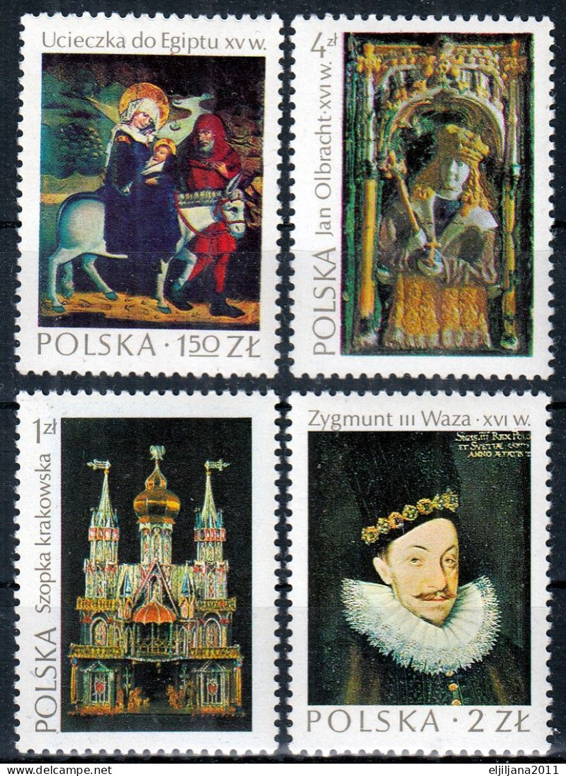 ⁕ Poland / Polska 1974 ⁕ Masterpieces Of Polish Art - Mi.2346-2349 ⁕ 4v MNH - Neufs