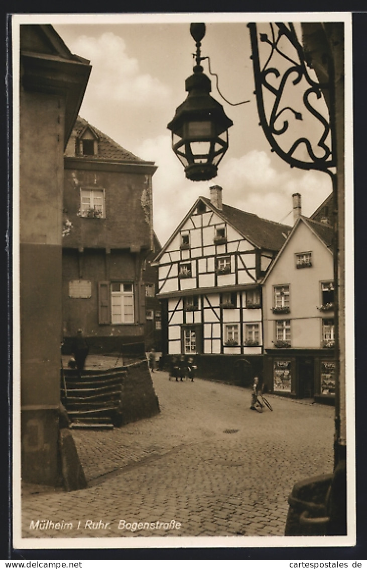 AK Mülheim / Ruhr, Blick In Die Bogenstrasse  - Muelheim A. D. Ruhr