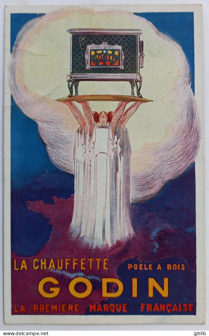 CPA Carte Postale / Ephemera/ Publicité / Jean D'YLEN / La Chauffette GODIN, Poêle à Bois. La Première Marque Française. - Other & Unclassified