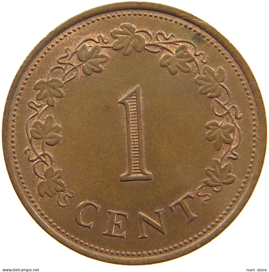 MALTA 1 CENT 1977 #s105 0153