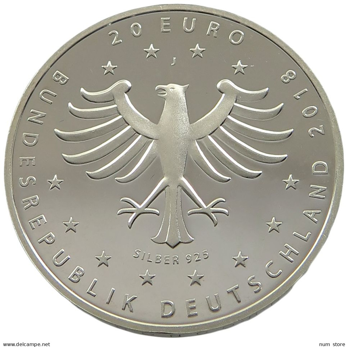 GERMANY BRD 20 EURO 2018 ROSTOCK PROOF #sm14 1029 - Germania