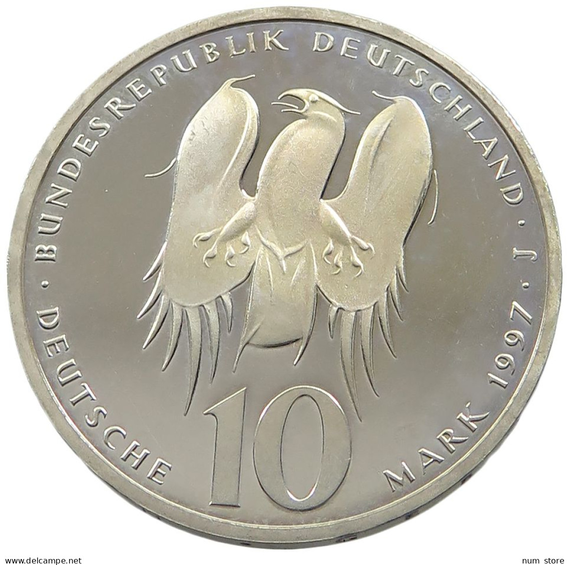 GERMANY BRD 10 MARK 1997 J PROOF #sm14 1005 - 10 Mark