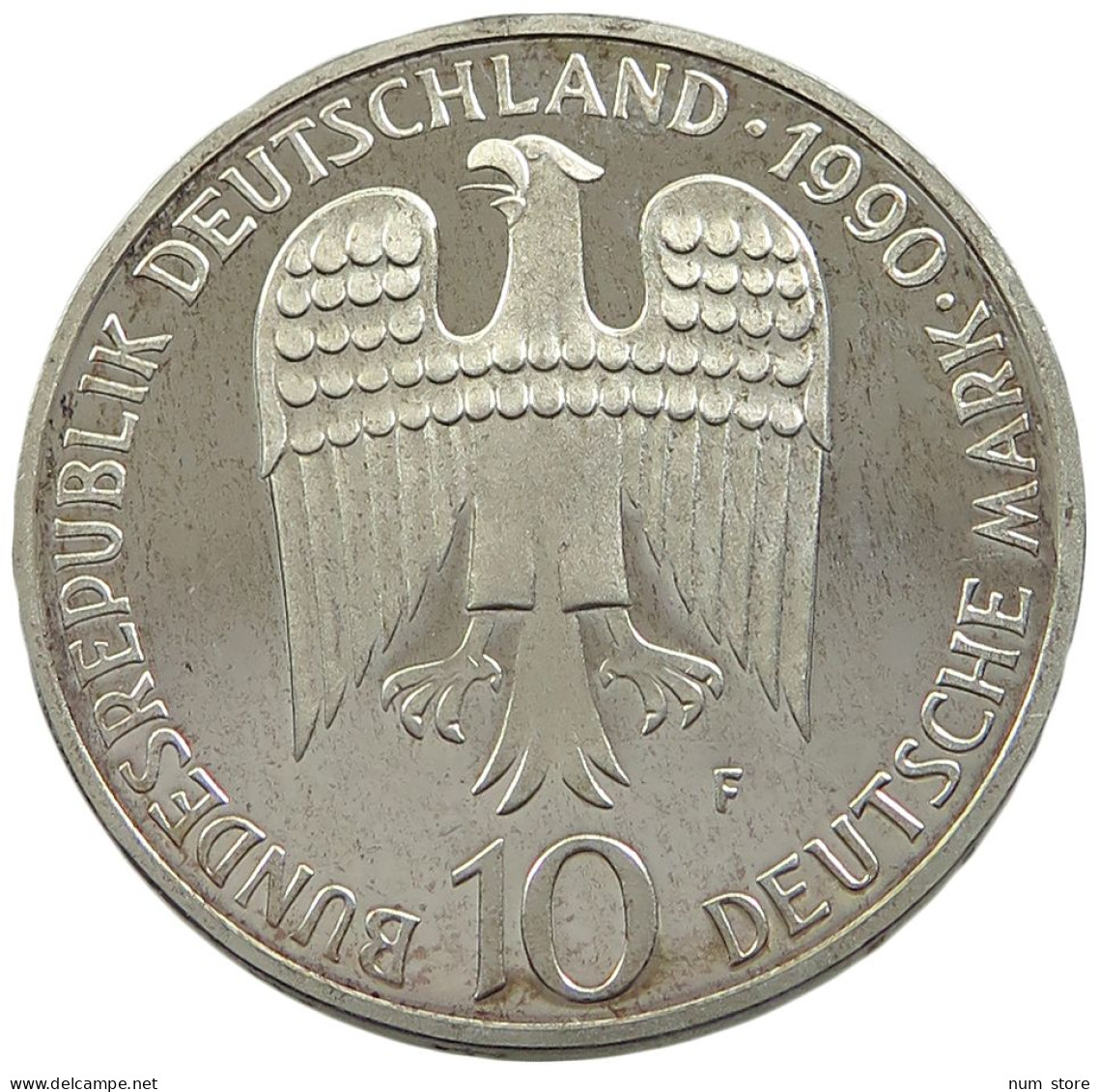 GERMANY BRD 10 MARK 1990 F PROOF #sm14 0965 - 10 Mark