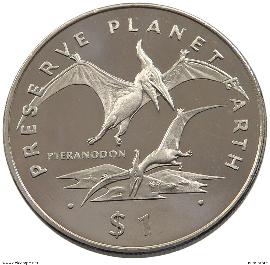 ERITREA DOLLAR 1993 PTERANODON UNC #sm14 1063 - Eritrea