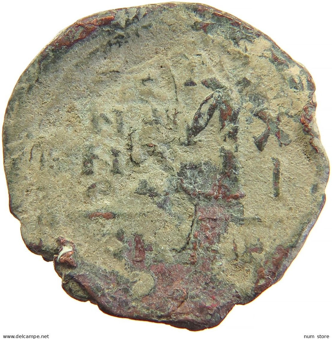 BYZANTINE EMPIRE FOLLIS TIBERIUS 582-602 533 YEAR 11 #t033 0447 - Byzantinische Münzen