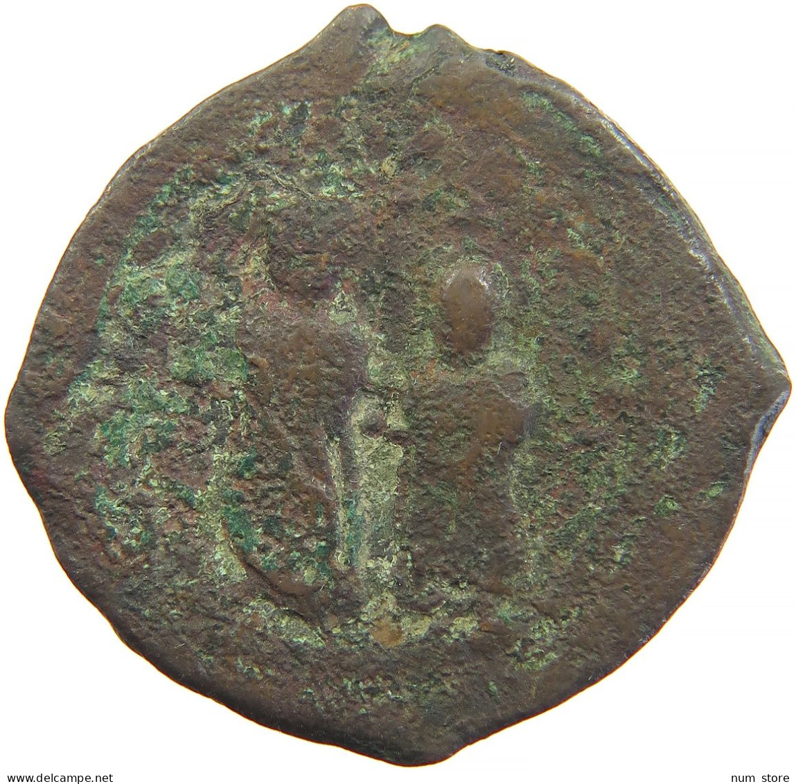 BYZANTINE EMPIRE FOLLIS ANNO NIK M #t033 0445 - Byzantinische Münzen
