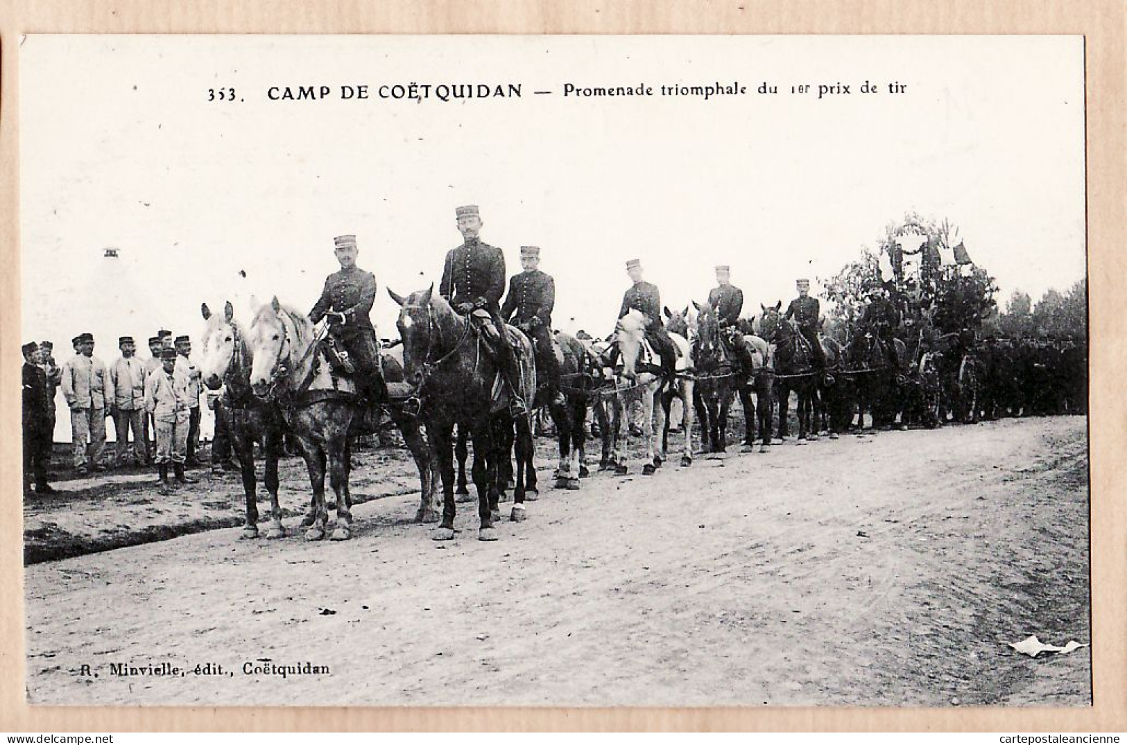 01702 / Camp De COETQUIDAN (56) Promenade Triomphale Du 1er Prix Tir Guerre 1914 MINVIELLE 353 - Guer Coetquidan