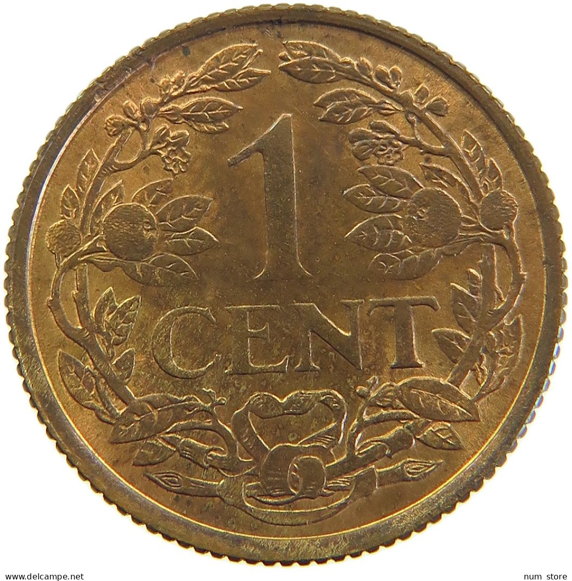 NETHERLANDS ANTILLES 1 CENT 1963 #s105 0419 - 1948-1980 : Juliana