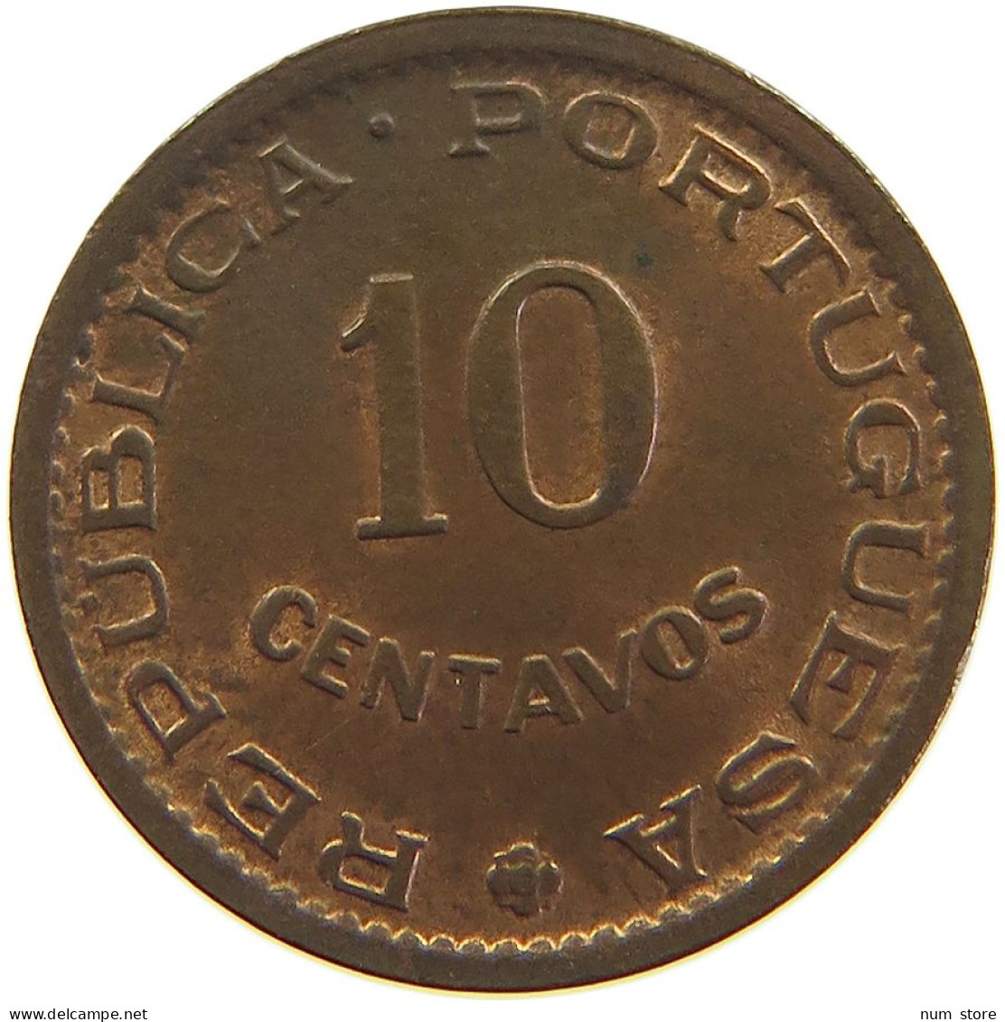 MOZAMBIQUE 10 CENTAVOS 1960 #s105 0621 - Mosambik