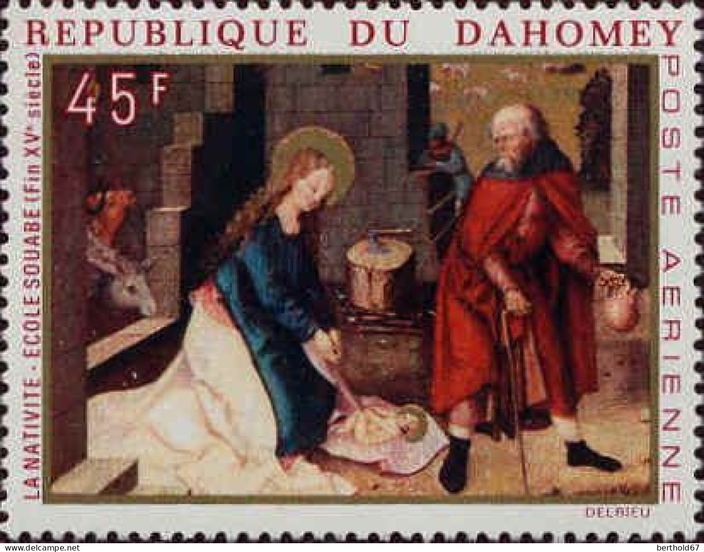 Bénin Dahomey Avion N** Yv:112/115 Tableaux Religieux - Benin - Dahomey (1960-...)