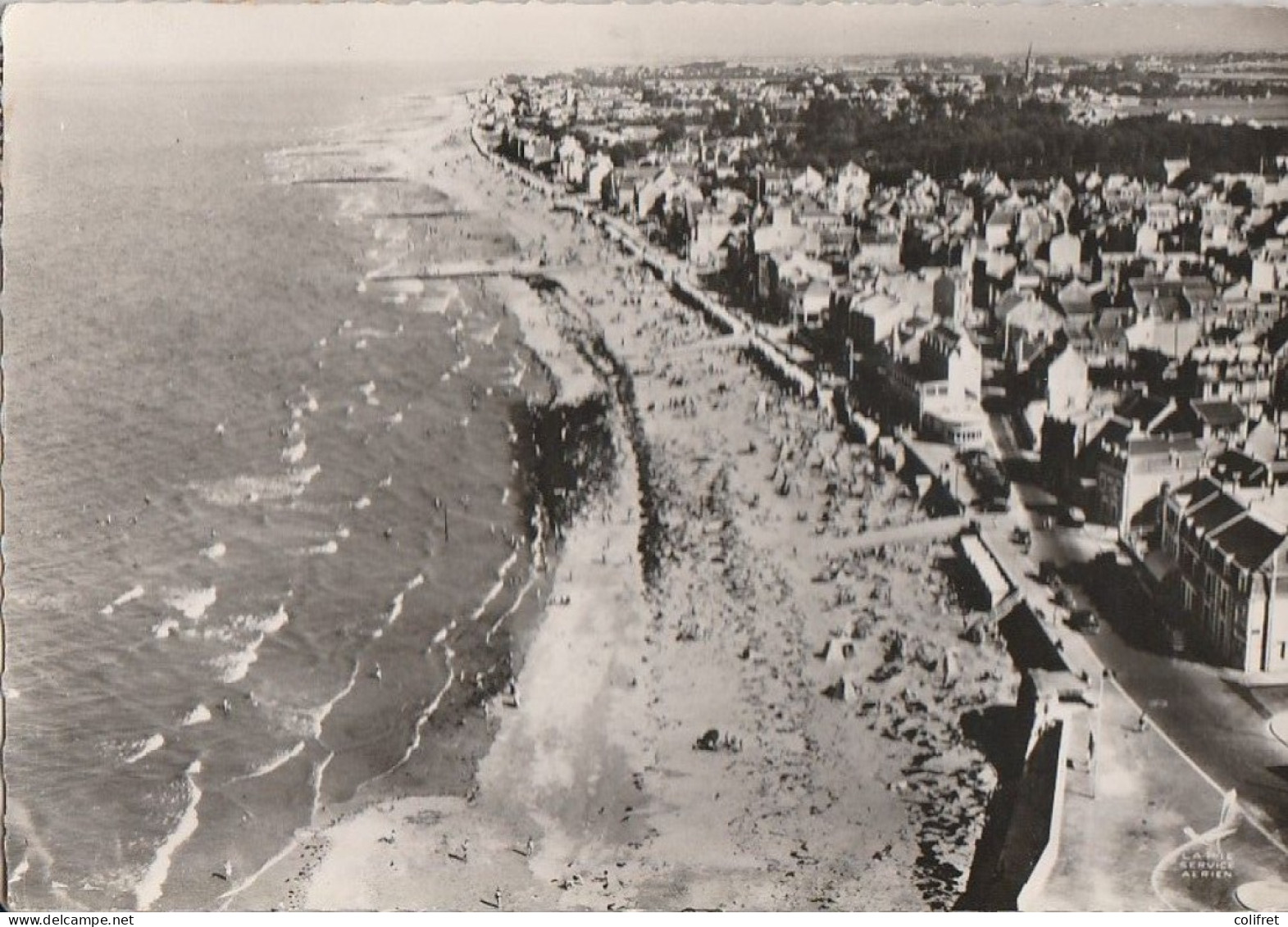 14 - St-Aubin-sur-Mer  -  La Plage  -  Vue Aérienne - Saint Aubin