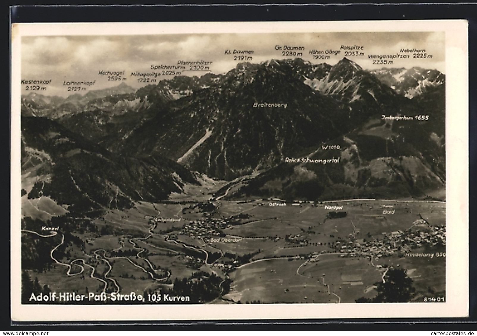 AK Oberjoch, Die Pass-Strasse Im Alpenpanorama  - Sonstige & Ohne Zuordnung