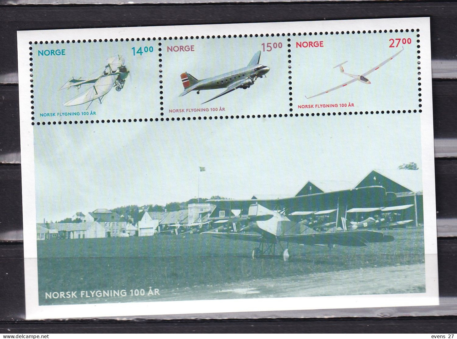 NORWAY-2012.- AIRCRAFT-BLOCK-MNH. - Nuovi