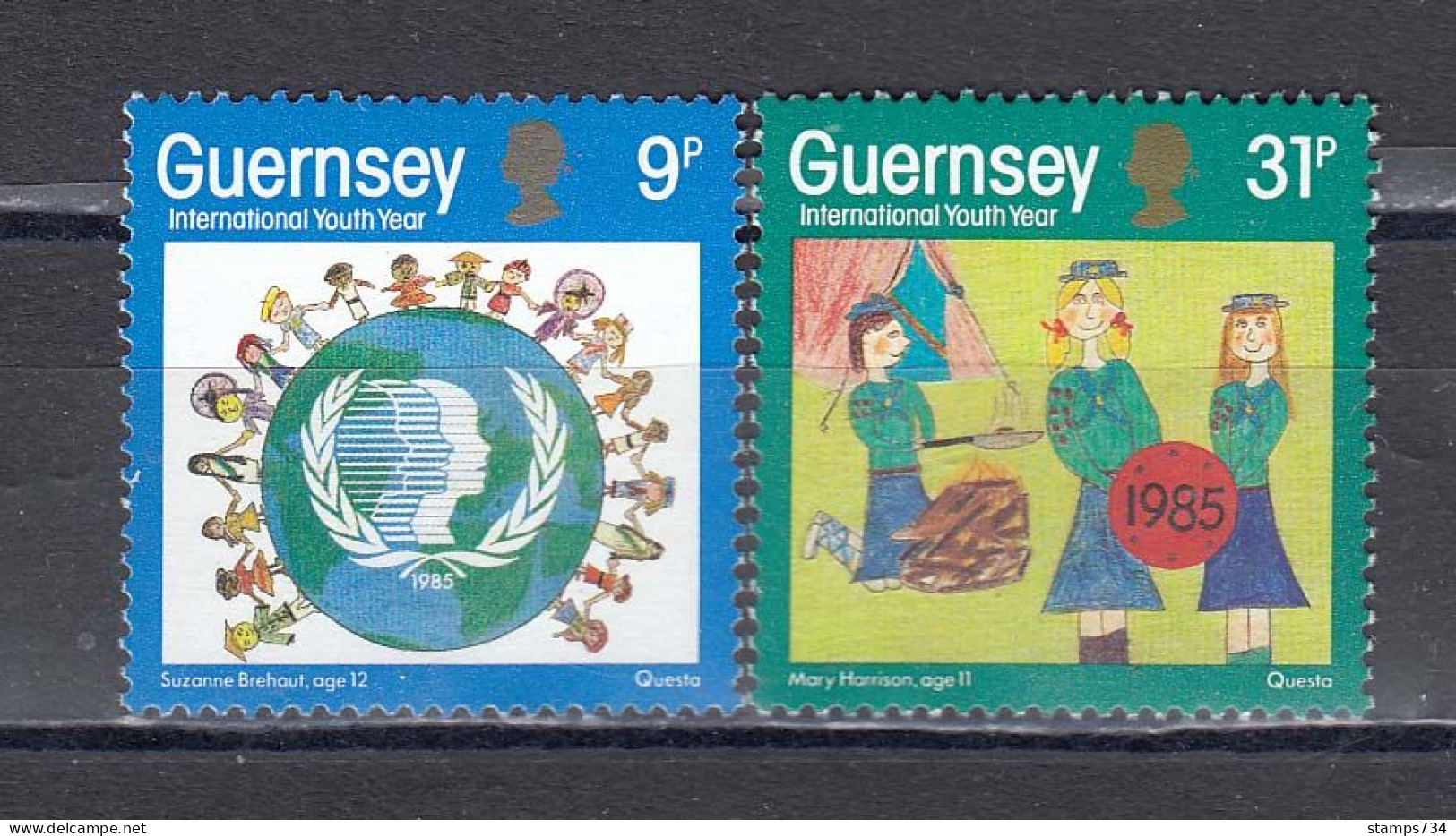 Guernsey 1985 - Year Of Youth, Mi-Nr. 320/21, MNH** - Guernsey