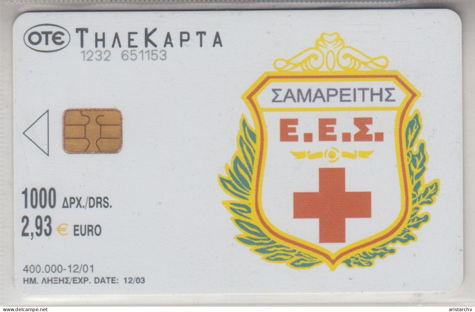 GREECE 2001 HELLENIC RED CROSS - Greece