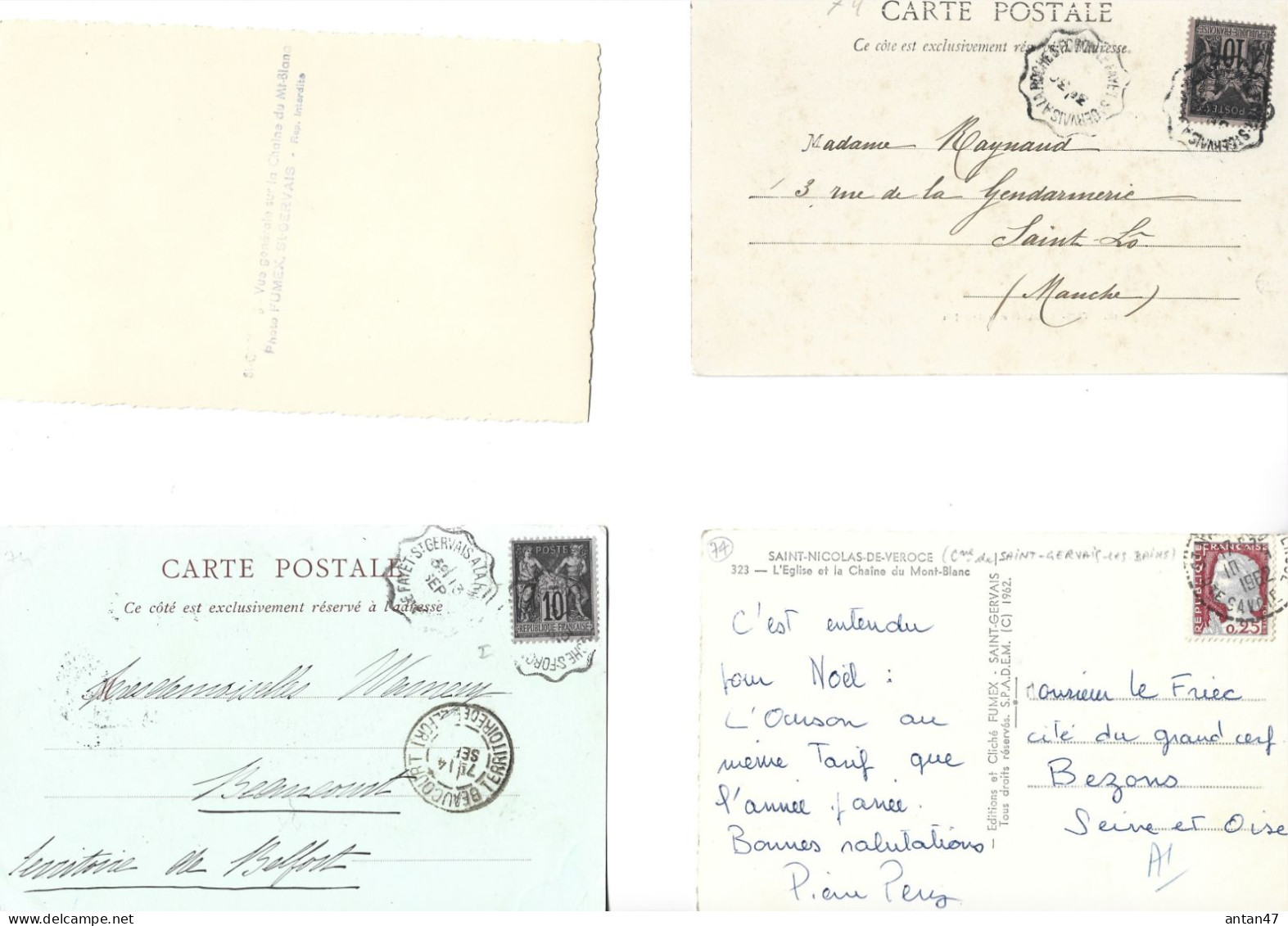 4 Cartes Et 1 Carnet De 12 Vues  / 74 SAINT GERVAIS - Saint-Gervais-les-Bains