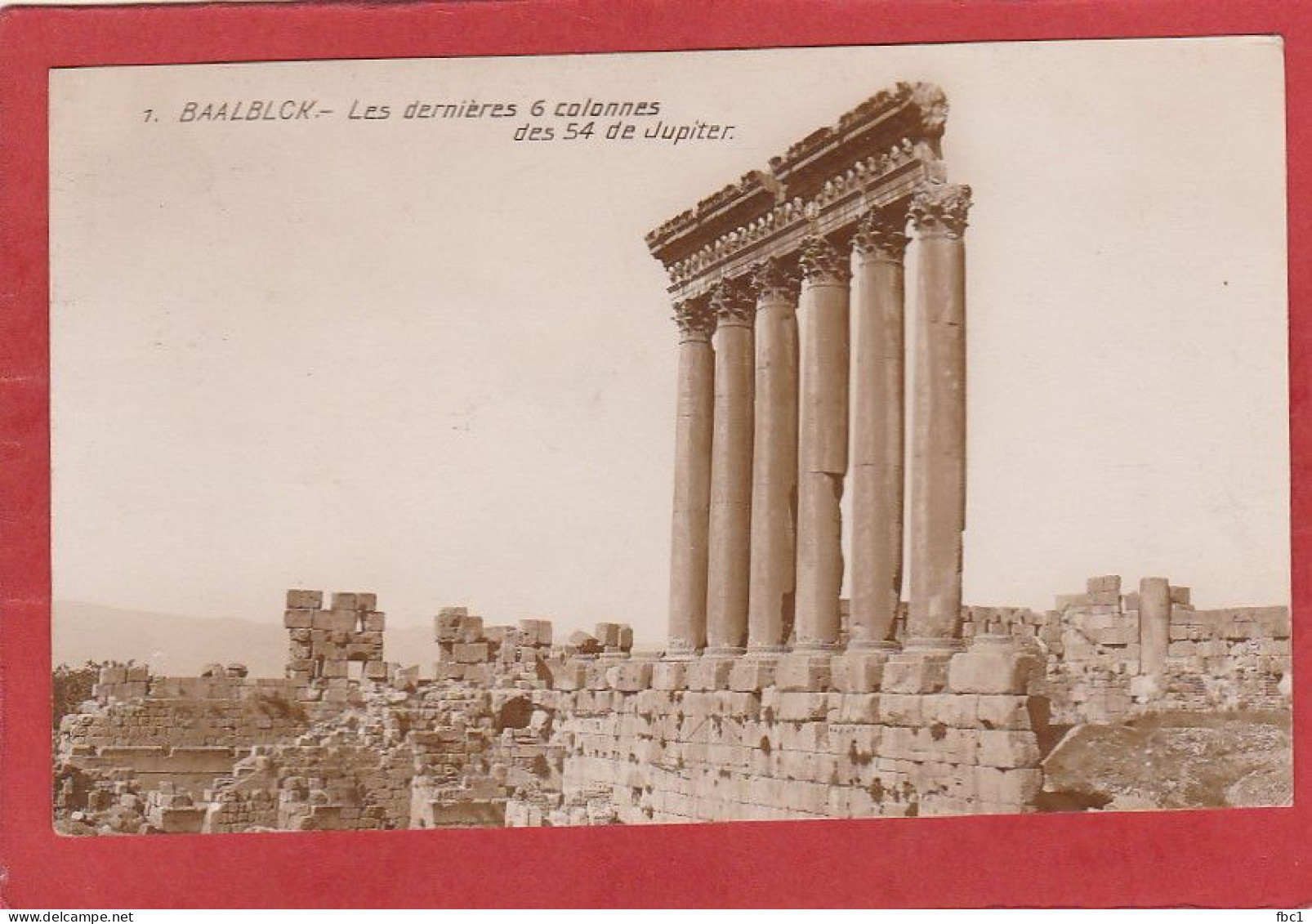 Liban - Baalbeck - Les Dernières 6 Colonnes Des 54 De Jupiter - Lebanon