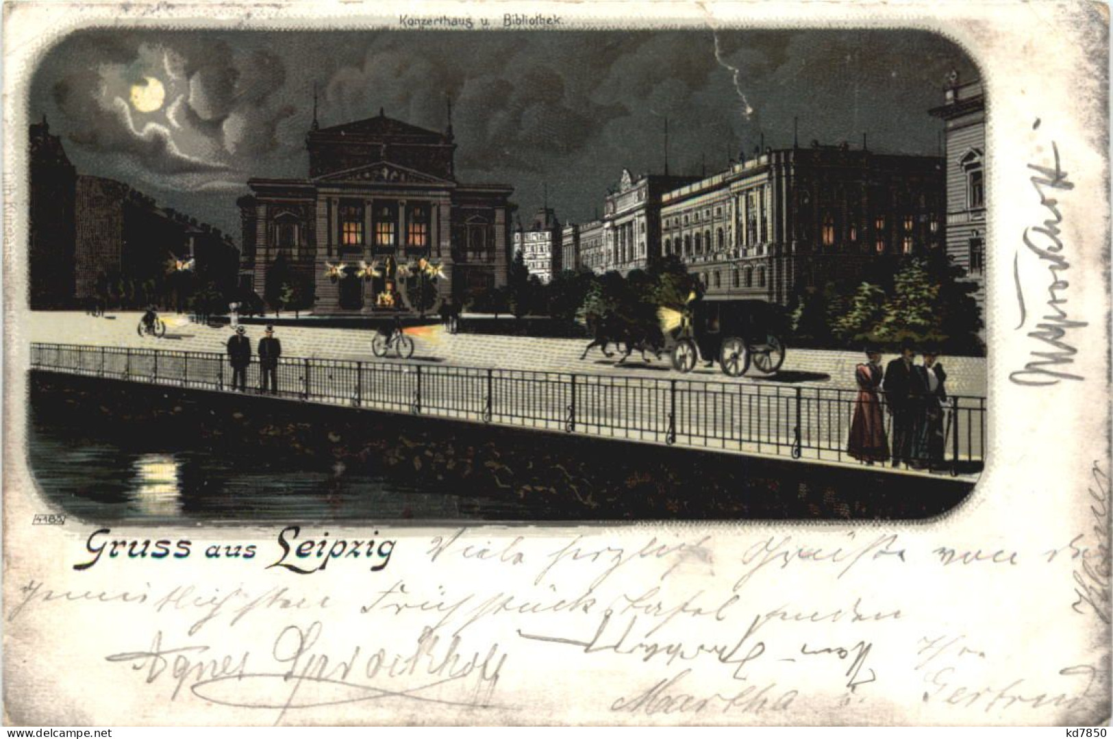 Gruss Aus Leipzig - Litho - Leipzig