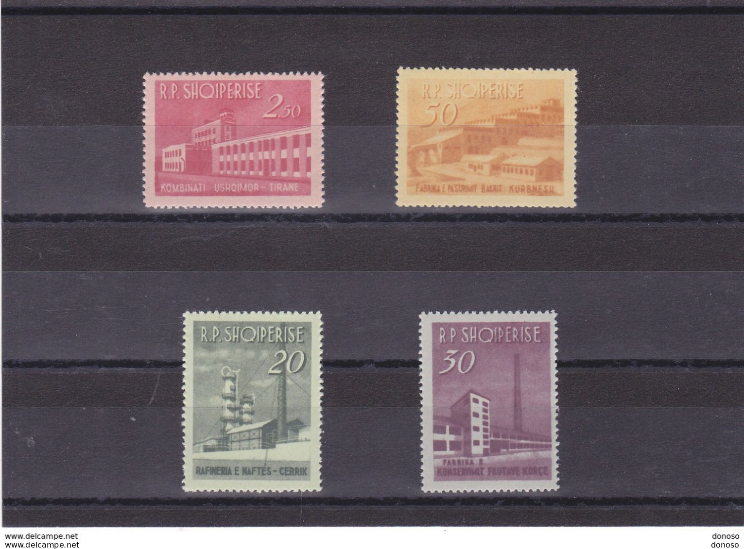 ALBANIE 1963 Industrie, Usines Yvert  655-658, Michel 784-787 NEUF** MNH Cote Yv 30 Euros - Albanien