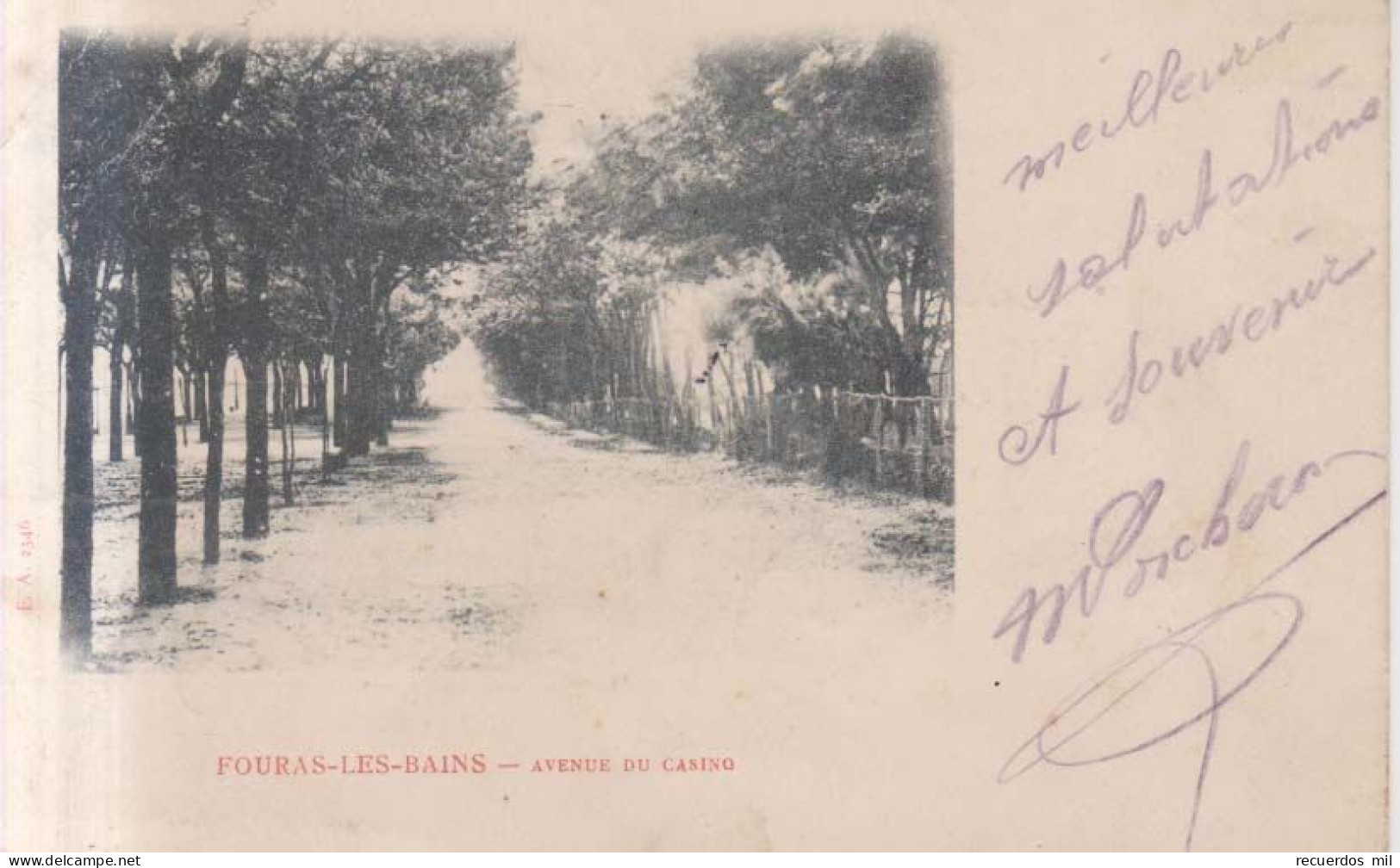 Fouras Les Bains Avenue Du Casino  1906 - Fouras-les-Bains