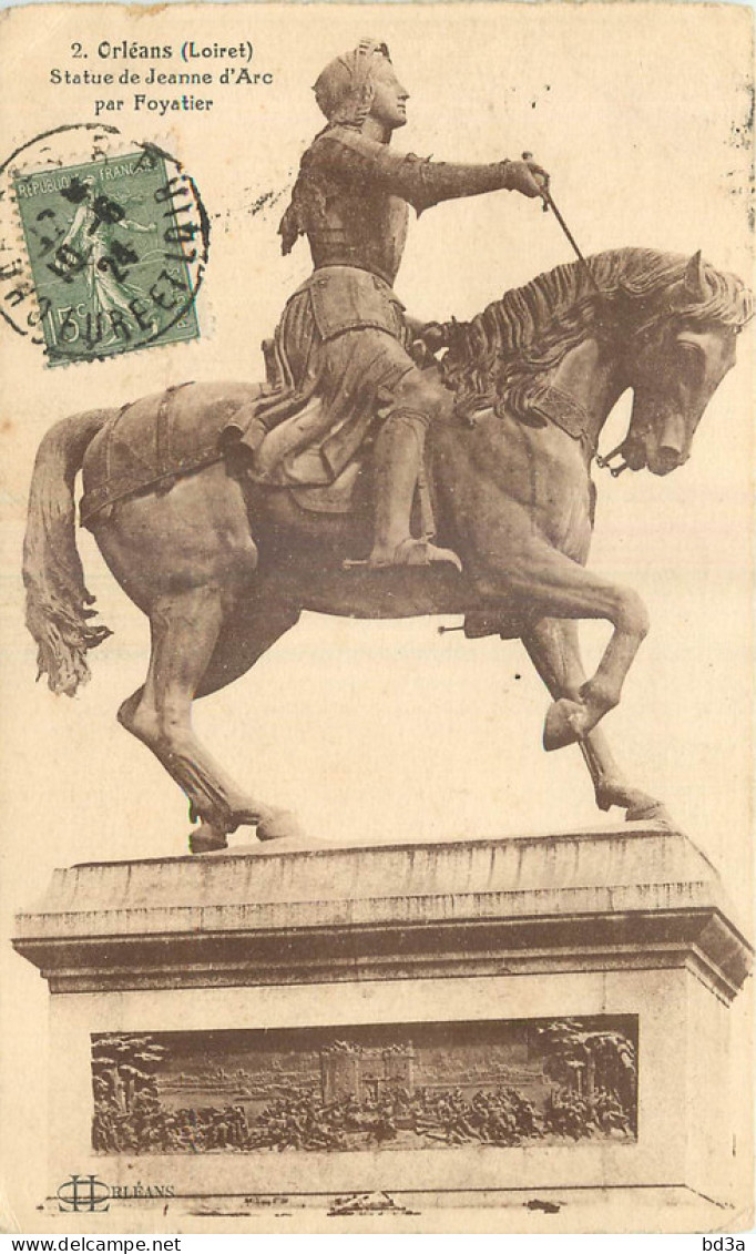 45 - ORLEANS - STATUE DE JEANNE D'ARC  - Malesherbes