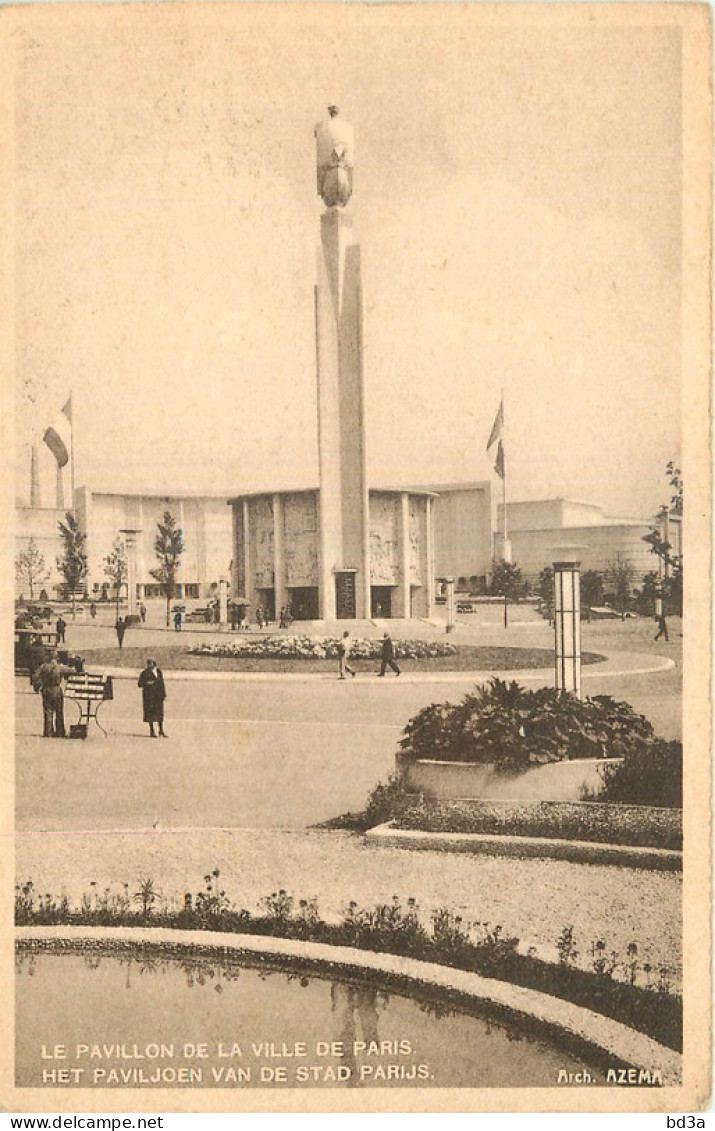 Belgique - BRUXELLES 1935 - PAVILLON DE PARIS - Universal Exhibitions