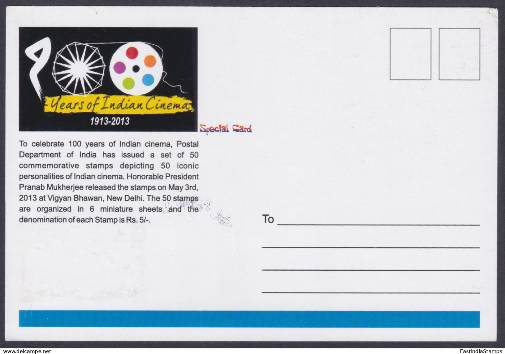 Inde India 2013 Maximum Max Card Dev Anand, Actor, Writer, Director, Bollywood, Indian Hindi Cinema, Film - Storia Postale